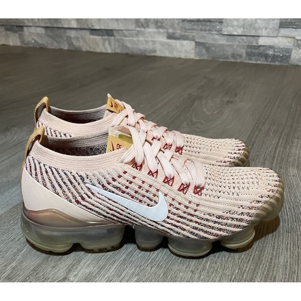 Nike Womens Air VaporMax Flyknit 3 AJ6910-602 Pink Running Shoes Sneakers Sz 6
